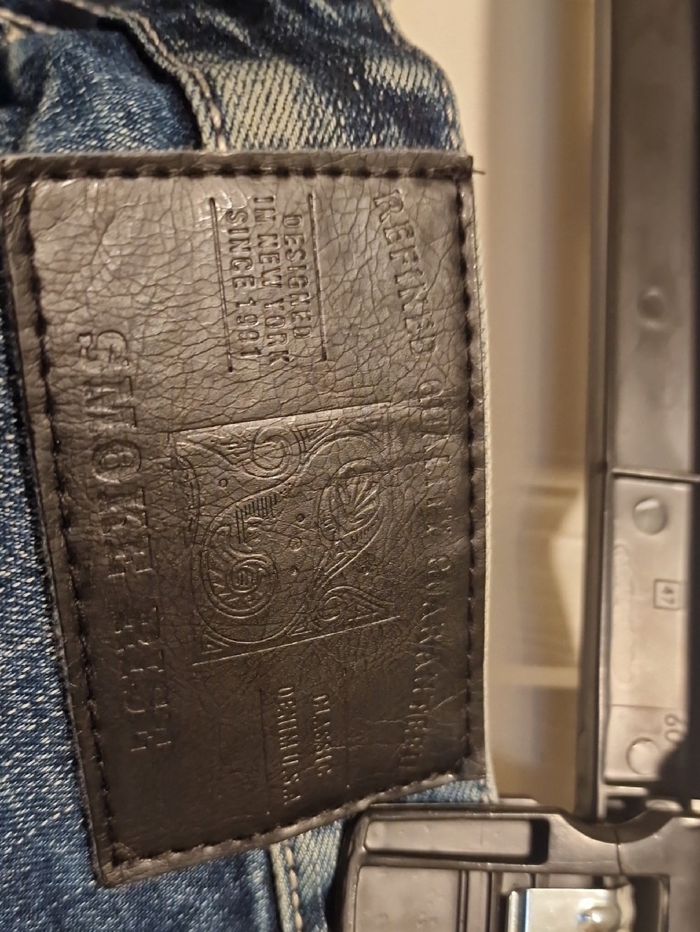 Distressed Indigo Slim Straight - Picture 5 of 6